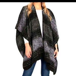 Woolrich Cozy Brushed Blanket Wrap Doris Strip NWO